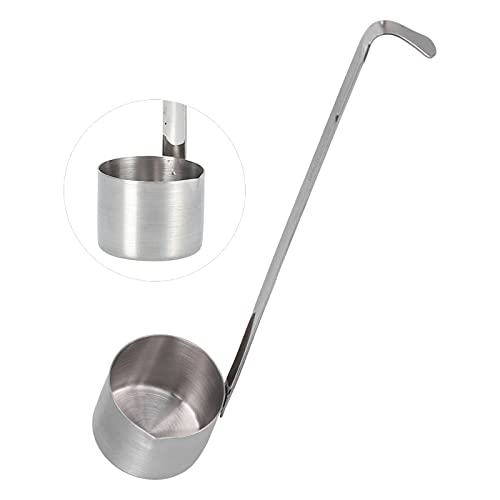 Stainless Steel Wine Spoon Dipper, Long Handle Pouring Spoon with Hook and Measure, 25ML to 500ML - size: 125ML