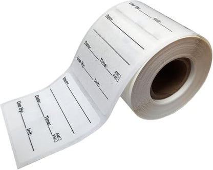 Dissolvable Storage Labels 2x2 Inch, 200 Removable Labels for Food Containers, Kitchen & Freezer Use, Water Soluble, No Residue, Easy to Write