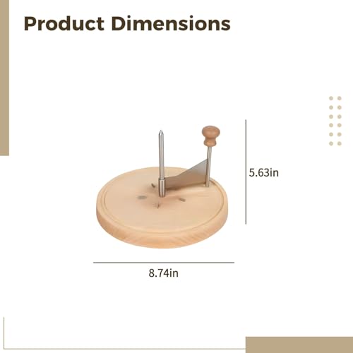 Manual Cheese Shaver, Wooden Base Cheese Slicer, Multi-Purpose Cutter Board For Chocolate,Cheese, Truffles, Stainless Steel Cutter