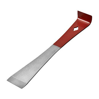 Hive Tool, 2PCS Stainless Steel Hive Scraper Tools with Red Handle - Beekeeping Equipment for Frame Lifting and Wax Scraping