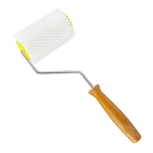 Honey Uncapping Tool Honey Uncapper Wooden Handle Uncapping Roller Uncapping Fork for Beekeeping