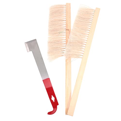 LABRIMP Beekeeping Kit Beehive Tool Brush and j Hook Beehive Beekeeping Tools Compact Lightweight Set