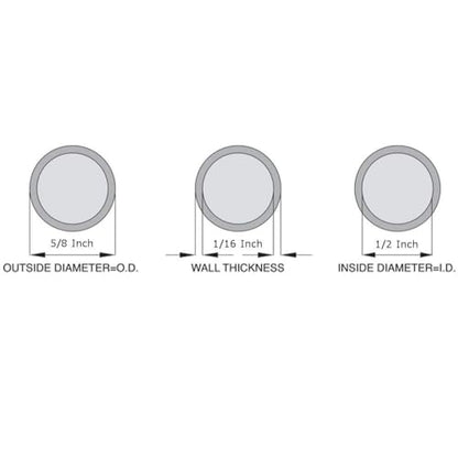 OCS Parts 1/2" ID x 5/8" OD Silicone Tubing | 100 Feet | High Temp, Food Grade Silicone Tubing for Brewing, Food, Beverage, Oils, Detergents, Liquids and Gases, Air, Plumbing, Ponds, AC and HVAC - size: 1/2" ID x 5/8" OD, style: 100 feet
