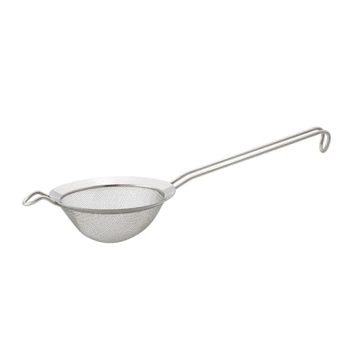 HIC Kitchen Fine Double Mesh Strainer, 18/8 Stainless Steel, 5-Inch, For Sifting Baking Ingredients, Straining, And Draining Soups And Sauces - size: Double Mesh, 5-Inch