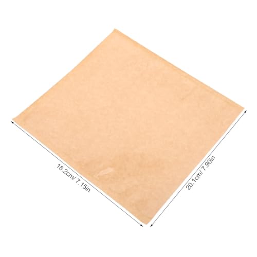 Lurrose 100pcs Kraft Paper Bags: Food Storage Bags with Transparent Window - Reusable for Snack Cookies Bread Candy Treat Cheese Tea 7.9"x7.17"