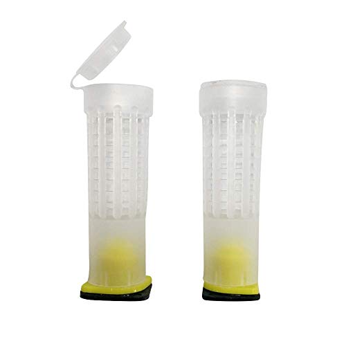 Beekeeping Rearing Cup Kit—Queen Bee Roller Cage 20pcs Equipment Insects Tools Queen Bee Cage Holder Fixtures