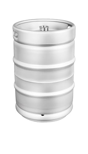 Redwood Beer Keg 1/2 Barrel 58L 15.5 Gallon Sankey D Stainless Steel Empty Barrel New Beer Kegs US Standard (1/2BBL)