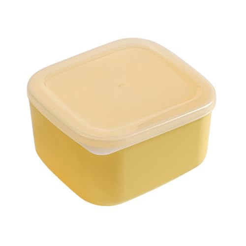 TOPINCN Cheese Holder, Airtight Sliced Cheese Container with Lid, Plastic Refrigerator Storage Box for Cheese Vegetables Fruits, Cheese Storage Box for Fridge (S) - size: S