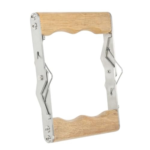 HANABASS 3pcs Beehive Frame Gripper Set for Honey Harvesting and Inspection Ergonomic Bee Frame Holder with Wood Handle and Stainless Steel Construction for Beekeepers and Hobbyists