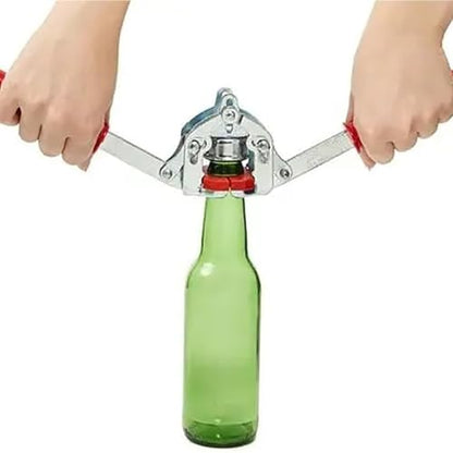 Double Lever Hand Beer Bottle Capper Machine, Manual Crown Sealer Tool,Beer Bottles Capper,for Home Brewing,Kitchens