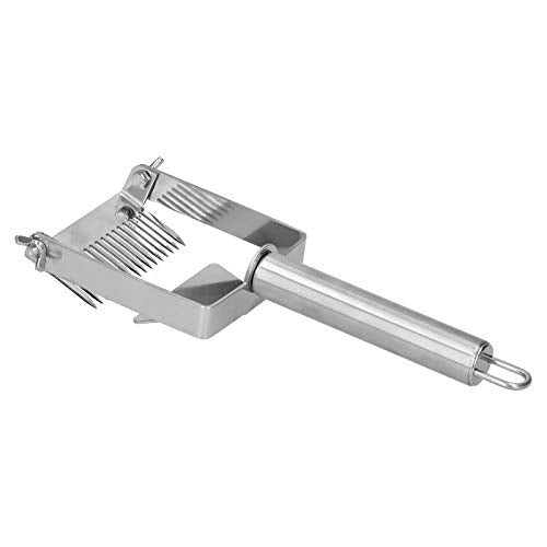 Omabeta Uncapping Fork Stainless Steel Adjustable Honey Scraper Tool for Beehive 17 Tines Beekeeping Tool for Beekeepers 7.9x3.0in