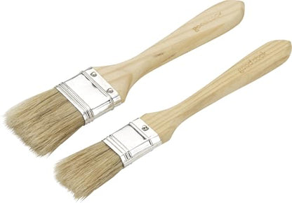 GoodCook Everyday Basting Brushes 2-Pack, Natural Wood