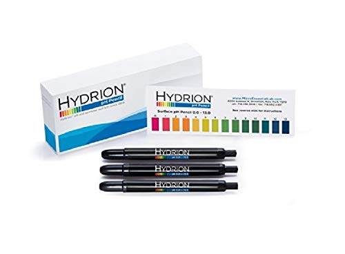 Micro Essential Lab P-12M Hydrion Insta-Chek Surface pH Pencils, 0 - 13 pH (Pack Of 3)