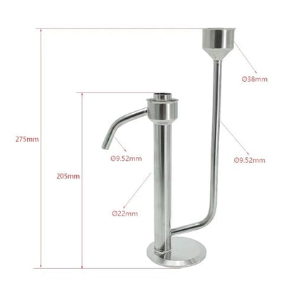 Moonlight Distiller Parrot - 275mm Stainless Steel Fermentation Kit, Homebrew Alcohol Distilling Equipment 1pc(A) - size: A