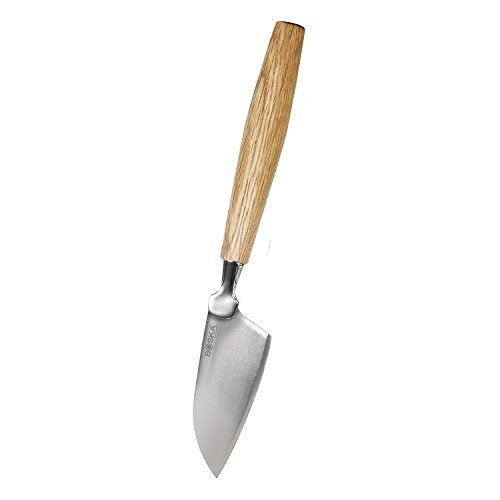 BOSKA Hard European Oak Wood Handle, Life Collection Cheese Knife, Medium, Silver, (320209) - style: Hard Cheese Knife