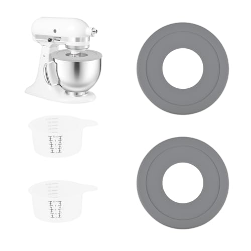 Mixer Bowl Covers, Mixer Splatter Guard Lids for KitchenAid 4.5-5Qt Tilt-Head Stand Mixer,Grey,(2 Pack) - style: 4.5\5QT 2PCS