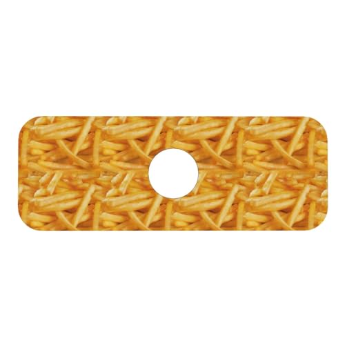 Fries Faucet Mat For Kitchen Sink, Absorbent Countertop Protector, Quick Dry Sink Splash Guard Pad, Waterproof Draining Mat 15" X 5.5" - color: Style 1