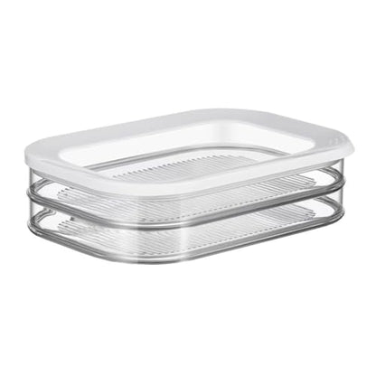 Fridge Food Storage Containers with Sealed Lid for Bacon Meat Vegetables Butter Kitchen Organizer for Refrigerator Freezer Pantry Meal Prep & Daily Food Storage