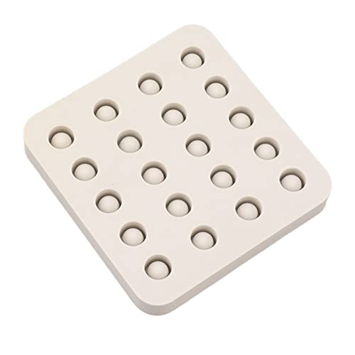 Dpofirs Beekeeping Rearing Box, Queen Rearing System Beekeeping Grafting Kit, Wax Queen Grafting Cups Silicone Beekeeping Beeswax Queen Cell Cups Making (4 Rows 96x92x14mm)