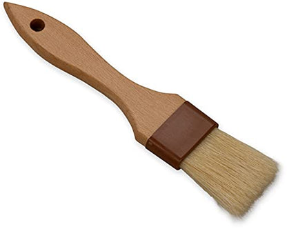 SPARTA Kitchen Basting Brush – 4037300 Basting Brush for Cooking Flat Boar Bristle Brush, Hardwood Handle for Kitchens, Restaurants, Catering, High Heat Food Prep, 1.5in - size: 8.25" x 1.5" (Pack of 1)