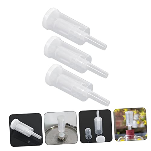 STOBAZA Plastic One-Way Valve for Home Brewing 3 Sets of Non-Return Exhaust Valves for Wine and Beer Fermentation for Kitchen Use