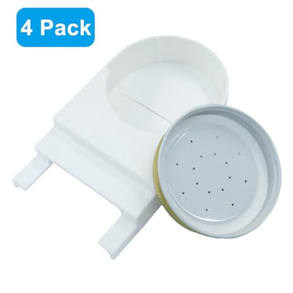 4 Pack Plastic Bee Feeder, Easy to Install Entrance Feeder Water and Sugar Syrup Dispenser, Adjustable Honeybee Feeding Equipment for Beekeeping/Beekeepers