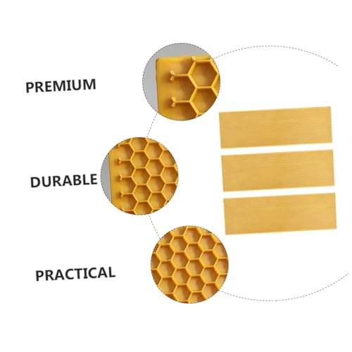 BESPORTBLE 3pcs Honeycomb Foundation Beehive Foundation Dadant Beekeeping Supplies Plastic Beehive Accessory