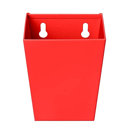 Red Beer Bottle Cap Catcher Wall Mounted Narrow Stainless Steel Soda Cola Top Collector Remover 3-1/2" Mountable with Screws - color: Red