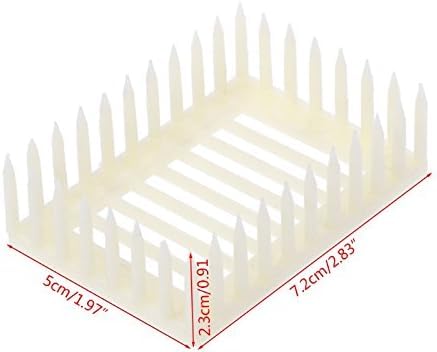 White Plastic Queen Marker Cage Clip Bee Catcher Beekeeper Beekeeping Tools Equipment Beekeeping Supplies Farm and Ranch, Patio, Lawn for Garden