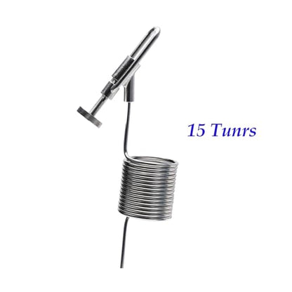 Home Brewing Sampling Coil 304 Stainless Steel Pigtail Proof Coil 5.5ft Coil 3mm ID x 4mm OD Conical Fermenter Accessories Brewing Accessories(15 Turns) - color: 15 Turns