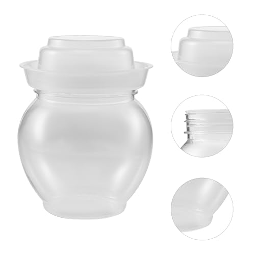800ml Airtight Fermenting Jar with Lid, Reusable Kitchen Pickle and Food Storage Container for Household Fermentation and Pickling