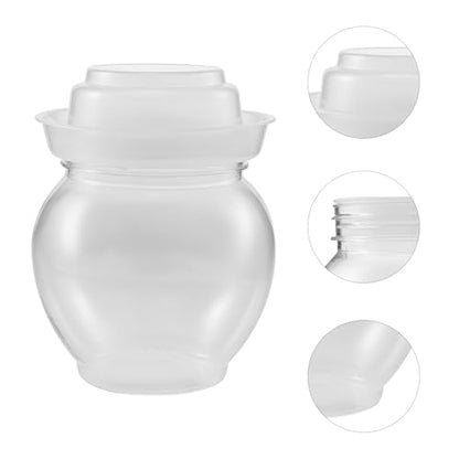 800ml Airtight Fermenting Jar with Lid, Reusable Kitchen Pickle and Food Storage Container for Household Fermentation and Pickling