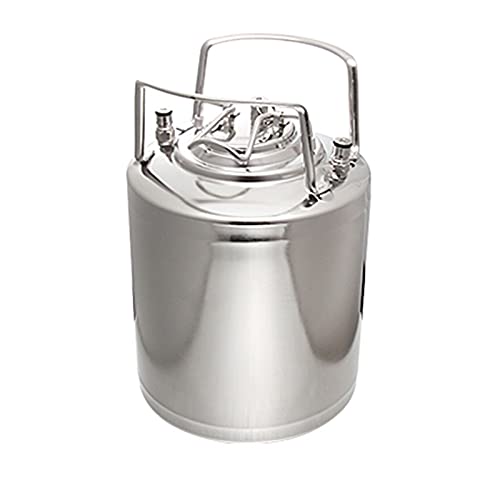 Mini Stainless Steel Beer Keg,Portable Home Dispenser System to Keep Fresh for Home Kitchen Brewing Beer,Keeps Carbonation for Craft Beer Draft and Homebrew,9 Liters