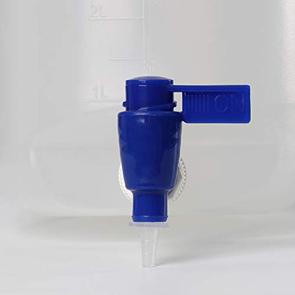 5L(1.32 Gallon) Round Carboy, PP Material, Spigot and Screw Closure in PP Material, with Integrated Shoulder Lifting Handle.RCA005-001