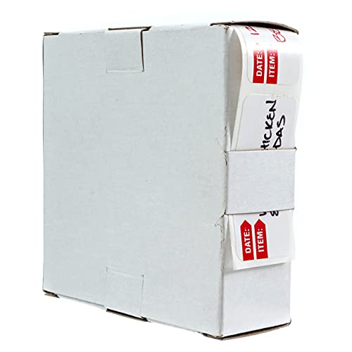250 Freezer Labels / 1" x 2" Restaurant Quality Freezer Labels/Food Prep Labels/Made in The USA - size: Red Freezer 1” x 2”