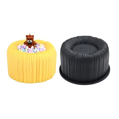 3D Silicone Mold, Cup Shape Non-stick Large Chocolate Baking Tray for Mousse Cake, Dessert, Truffle, Pastry, Jelly, Pudding (H_ Cup) - size: H_ Cup