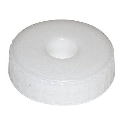 Home Brew Ohio 3L Jug Champagne Green - White Cap with Hole, Econo Three-Piece Airlock, and White Metal Cap Pack of Four
