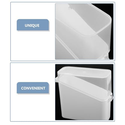 Ipetboom 2pcs Cheese Slice Keeper Boxes with Lids, Reusable Food Storage Containers for Refrigerator Cheese and Tea Bag Organization