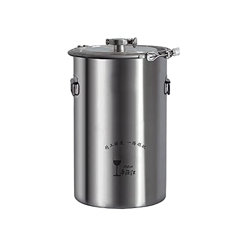 Stainless Steel Fermenter Conical Home Brewing Fermentation Tank，Including Temperature Patch, Silicone Plug, One-way Valve, Silicone Ring (316, 60L) - color: 316, size: 60L