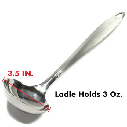 Chef Craft Select Cooking Ladle, 11.5 inch, Stainless Steel - style: Ladle