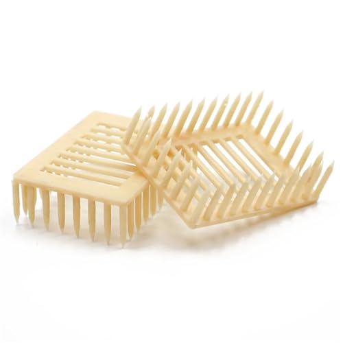 Queen Bee Cage 50pcs Beekeeping Plastic Queen Bee Marker Cage Clip Bee Catcher Beekeeper Beekeeping Tools Equipment White