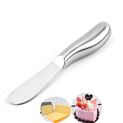 VANRA Spreader Knife Set 4-Piece Butter Knife Stainless Steel Cheese Knife Set Small Bread Cream Knives 5.3-inch - size: Set of 4