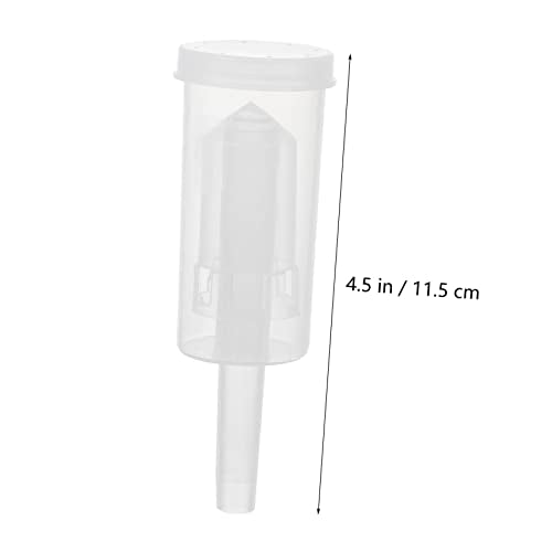 LIFKOME 2pcs Three-piece One-way Brewing Stoppers Transparent Plastic Check Valves for Wine Bottles Safe and Gas Release for Homebrewing and Food Preservation
