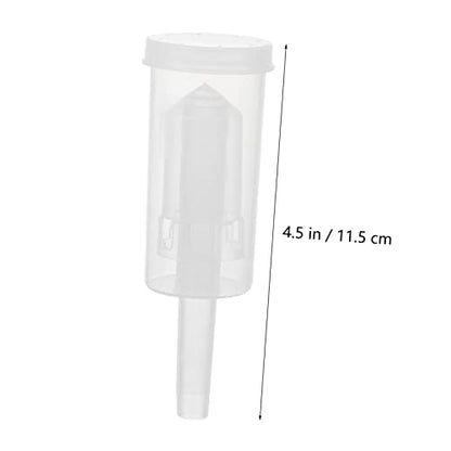 LIFKOME 2pcs Three-piece One-way Brewing Stoppers Transparent Plastic Check Valves for Wine Bottles Safe and Gas Release for Homebrewing and Food Preservation