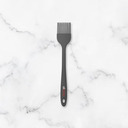 Elihome Mini Silicone Basting Pastry Brush, Cooking Brush for Oil Sauce Butter Marinades, Food Brushes for BBQ Grill Kitchen Baking, Baster Brushes Pastries Cakes Meat Desserts, Food Grade, Dark Grey - color: Dark Gray