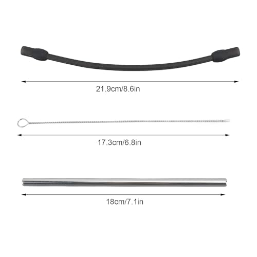 Coffee Machine Replacement Tube Set with 6.8in Cleaning Brush for Frother and 8.6in Automatic Coffee Machine Milk Replacement Hose Compatibility with Siemen Coffee Machine