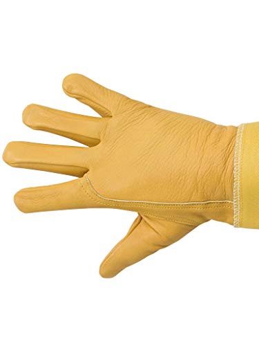 Humble Bee 113 Cowhide Beekeeping Gloves with Reinforced Cuffs - size: XX-Small