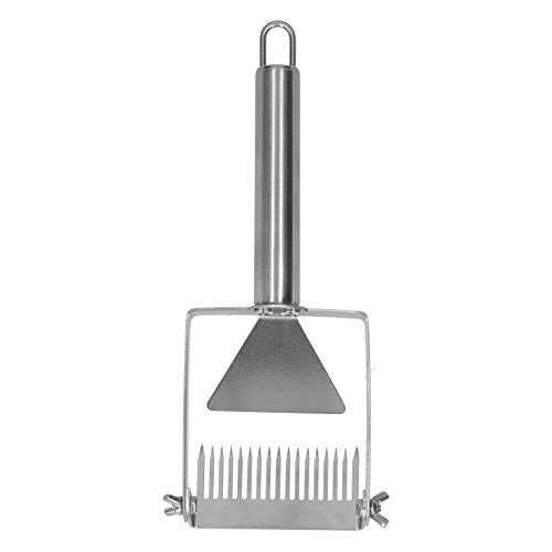 Precise Honey Uncapping Fork Scraper for Beekeeping Tool with Adjustable 17 Tines for Saving, Stainless Steel 7.9x3.0in, for Beekeepers