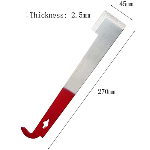 Steel Hive Tool J Hook hive Tools Stainless Steel Beekeepers J Hook Hive Tool Bee Hive Frame Lifter and Scraper for Beekeepers (1)