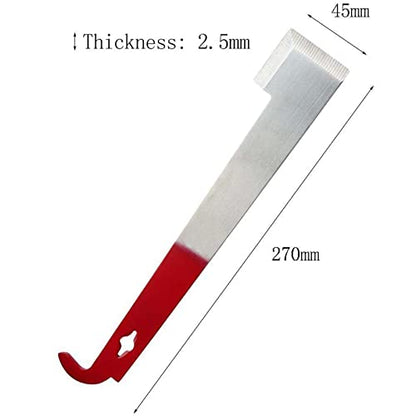 Steel Hive Tool J Hook hive Tools Stainless Steel Beekeepers J Hook Hive Tool Bee Hive Frame Lifter and Scraper for Beekeepers (1)